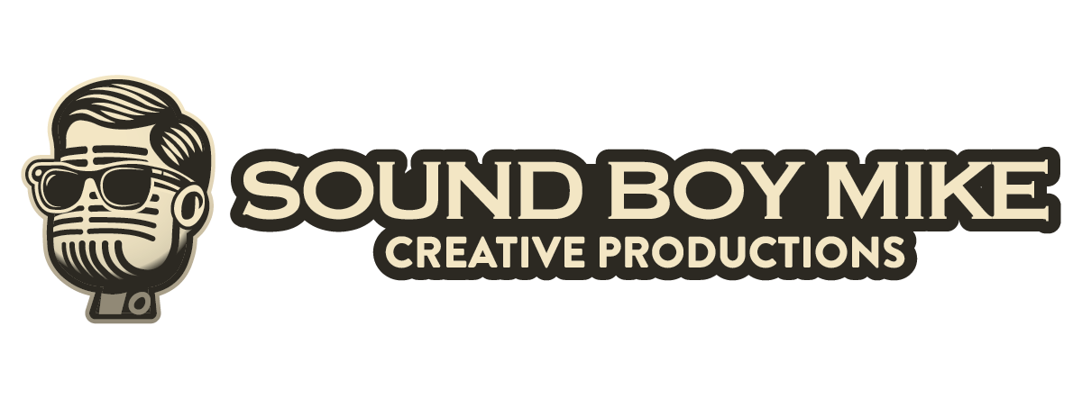 Horizontal Sound Boy Mike Creative Productions logo